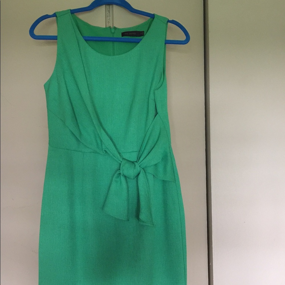 The Limited Green Bow Dress